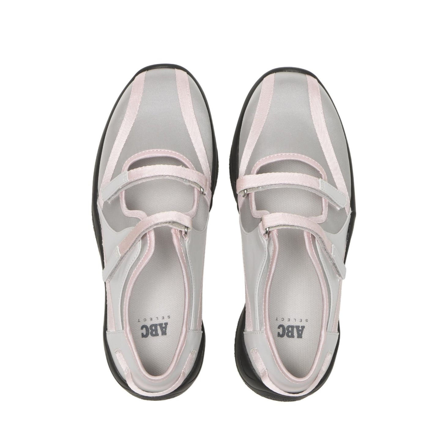 MARYJANE RIBBON WOMEN'S SHOES - GRAY/PINK