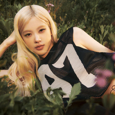 ÁO PUMA X ROSÉ RELAXED MESH TOP - PUMA BLACK