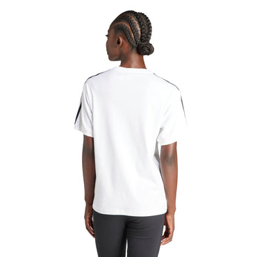 WOMEN'S 3 STRIPE TEE - WHITE