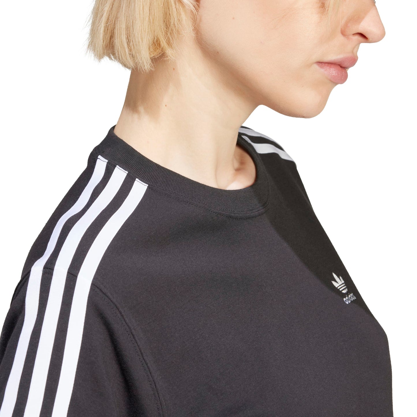 ÁO NỮ 3 STRIPE TEE - BLACK