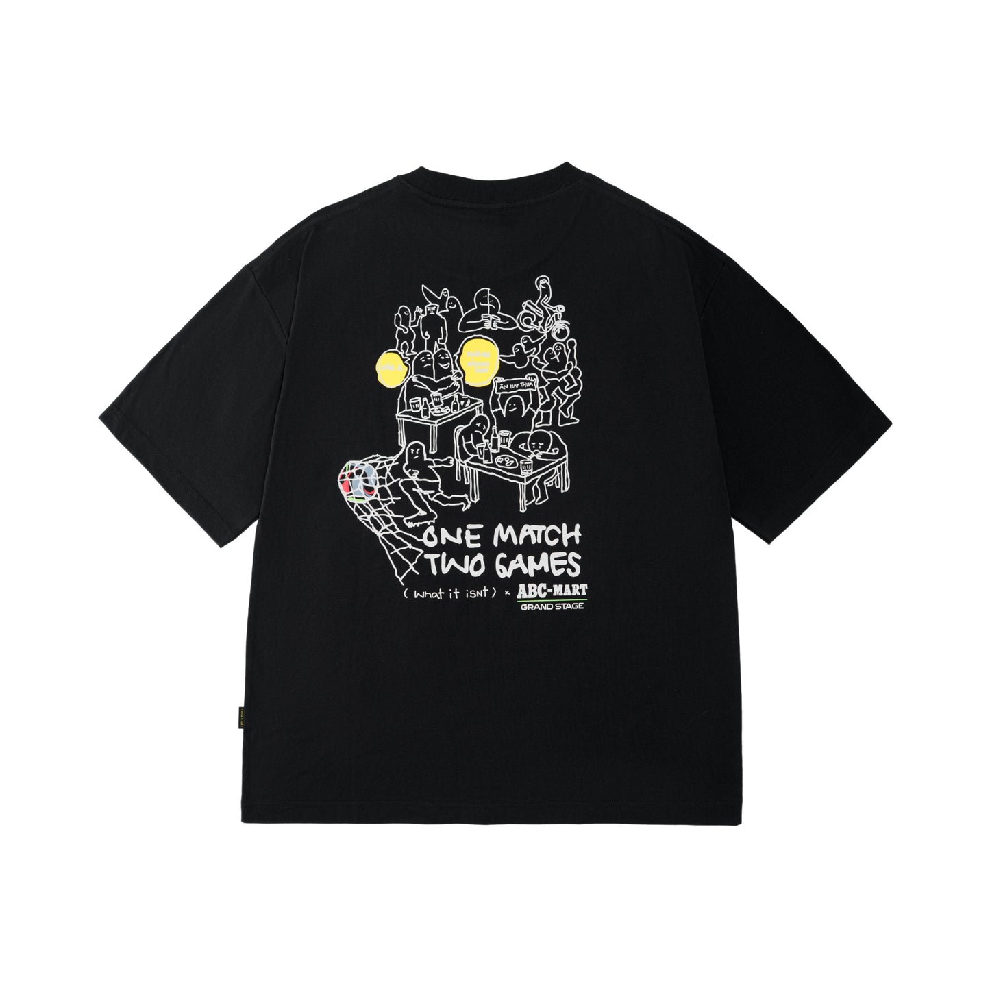 ÁO THUN WHAT IT ISNT X ABC-MART "ĂN&THUA" - BLACK