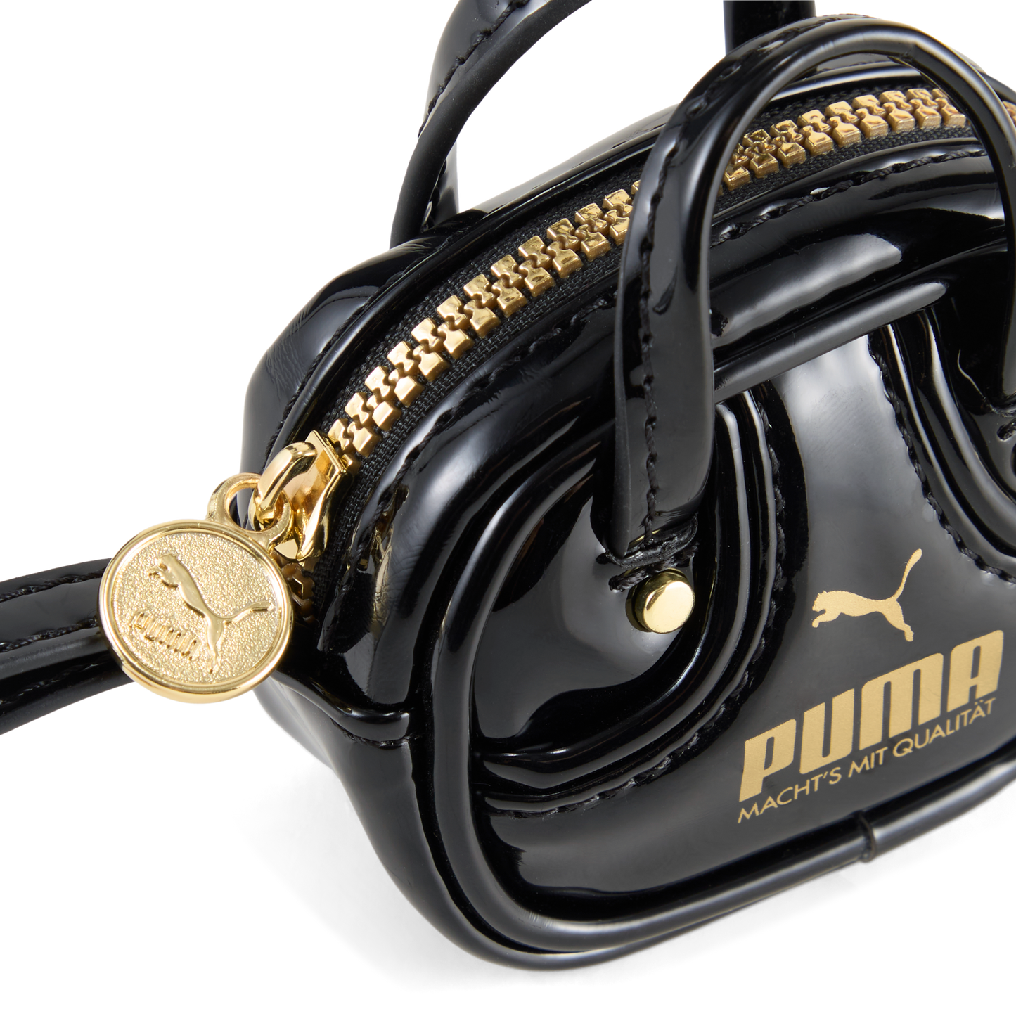 TÚI MÓC KHÓA PUMA 1976 GRIP BAG KEYCHAIN - PUMA BLACK-ARCHIVE GOLD