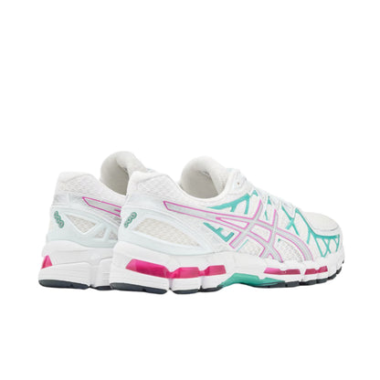 ASICS GEL-KAYANO 20 SHOES - WHITE/AURORA GREEN