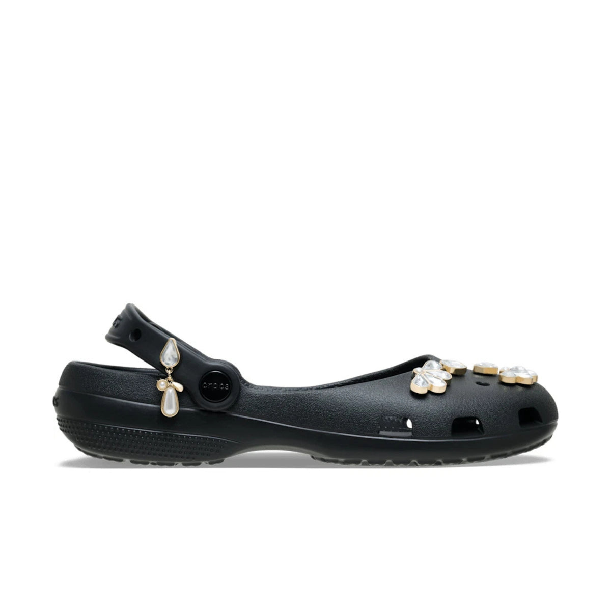 GIÀY CROCS CLASSIC DEMURE GEM BALLET - BLACK