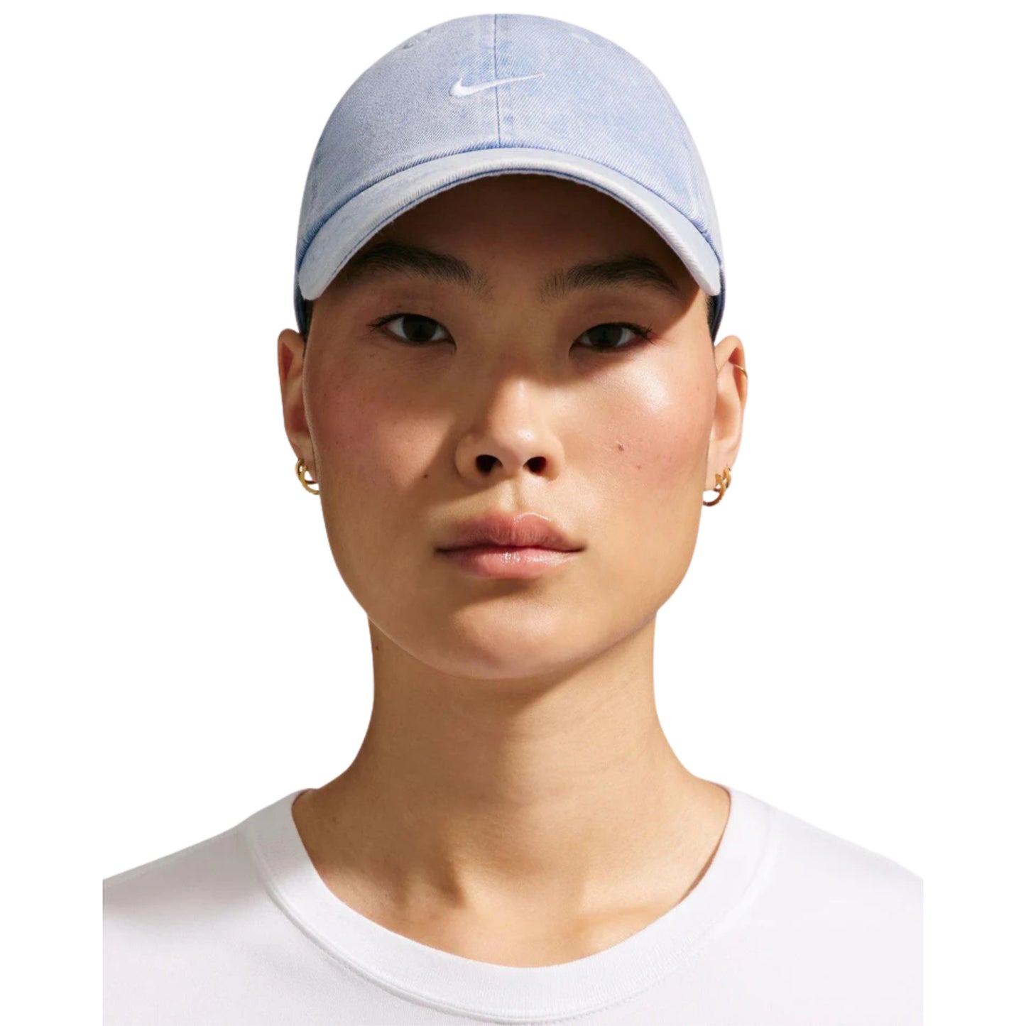 NÓN NIKE U NK CLUB CAP U CB DENIM - WORK BLUE/WHITE