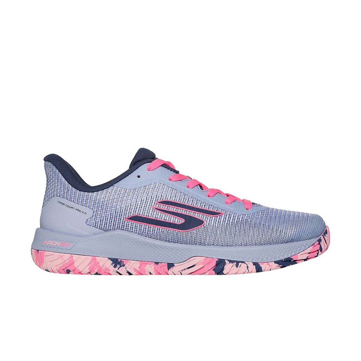 GIÀY GO PICKLEBALL SKECHERS VIPER COURT PRO 2.0 - GRAY/LAVENDER