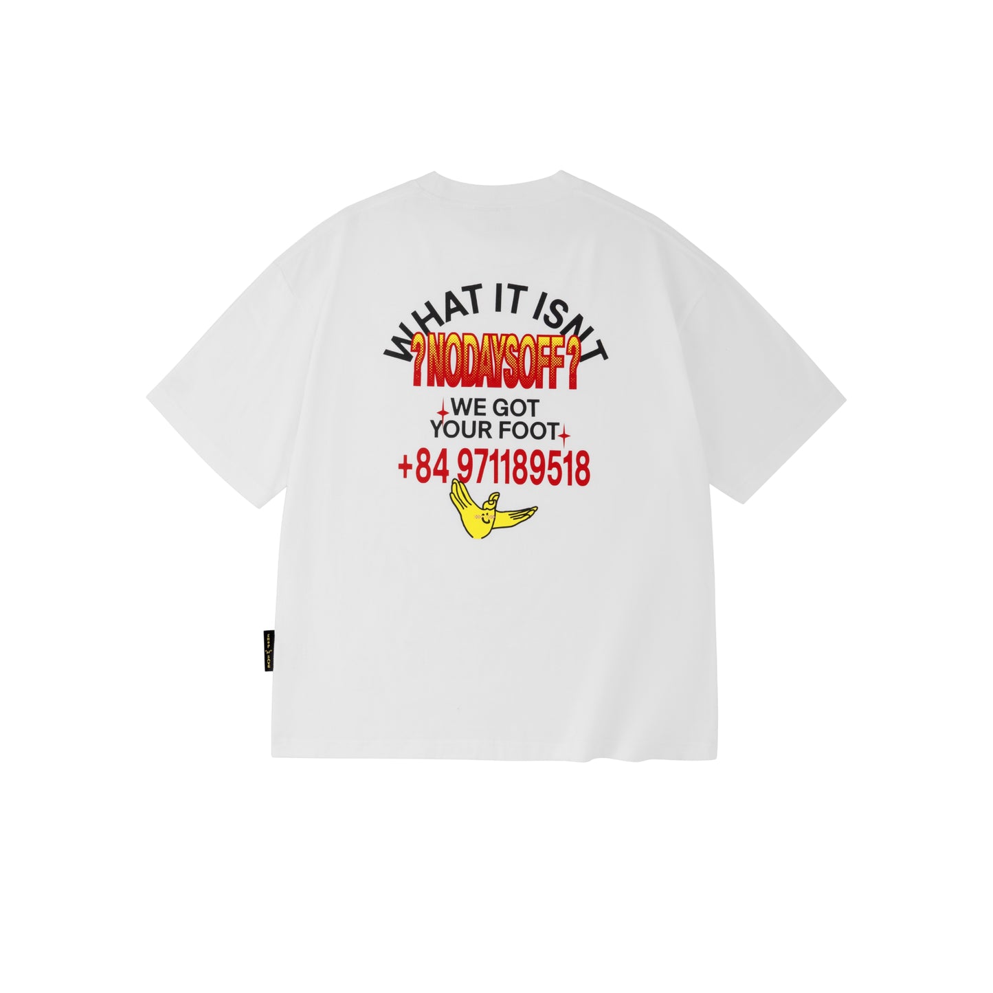 ÁO THUN WHAT IT ISNT X ABC-MART NO DAYS OFF - OFF WHITE