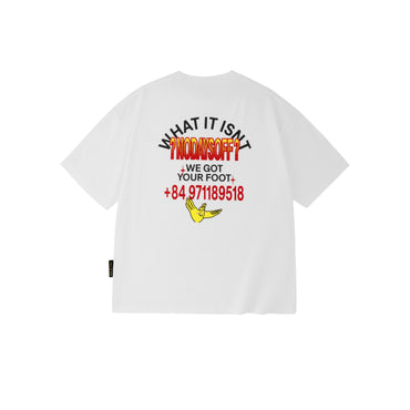 ÁO THUN WHAT IT ISNT X ABC-MART NO DAYS OFF - OFF WHITE