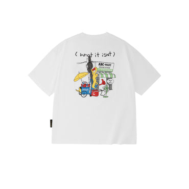ÁO THUN WHAT IT ISNT X ABC-MART 'ĐÁ ME' - OFF WHITE