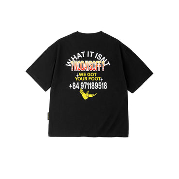 ÁO THUN WHAT IT ISNT X ABC-MART NO DAYS OFF - BLACK