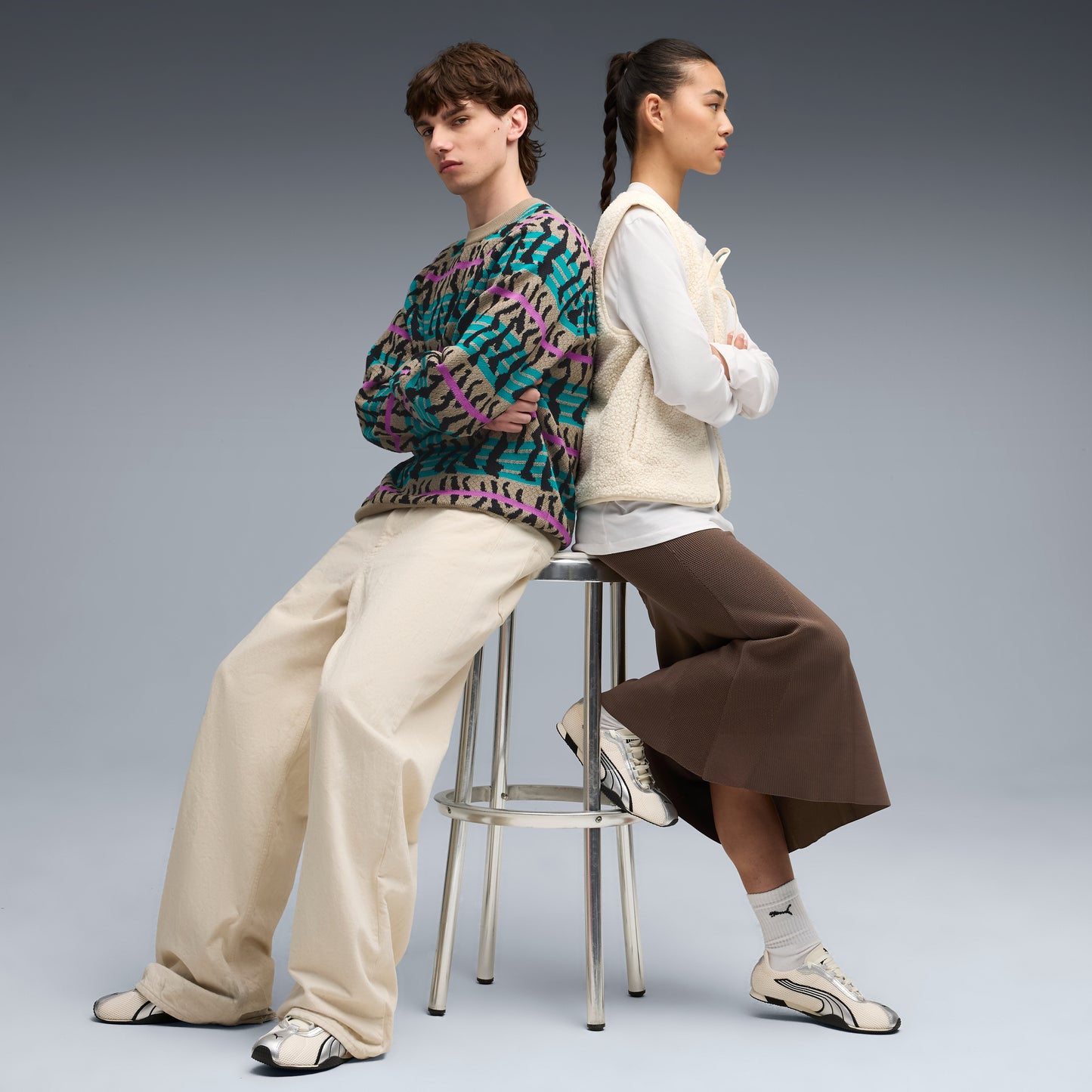 H-STREET OG SHOES - FROSTED IVORY-PUMA SILVER