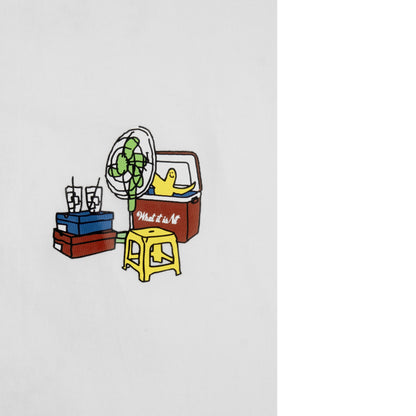 ÁO THUN WHAT IT ISNT X ABC-MART 'ĐÁ ME' - OFF WHITE