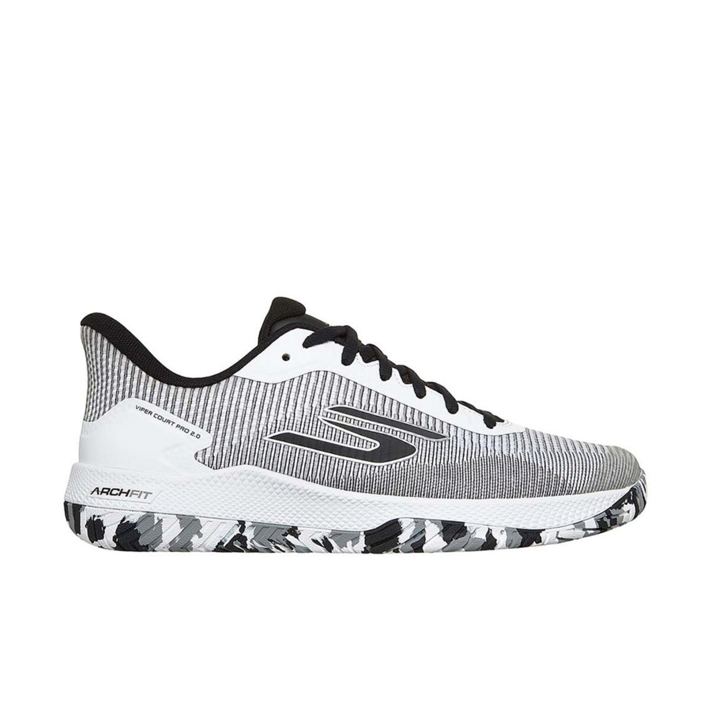 SKECHERS VIPER COURT PRO 2.0 GO PICKLEBALL SHOES - WHITE/BLACK