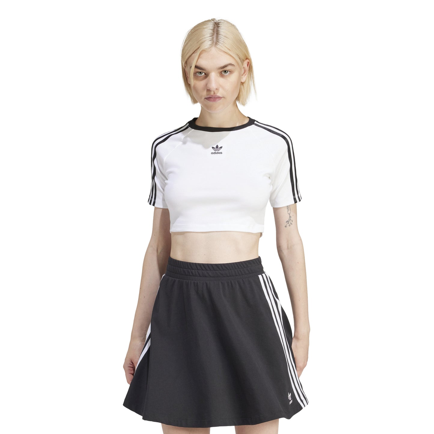 WOMEN'S 3S BABY TEE - WHITE