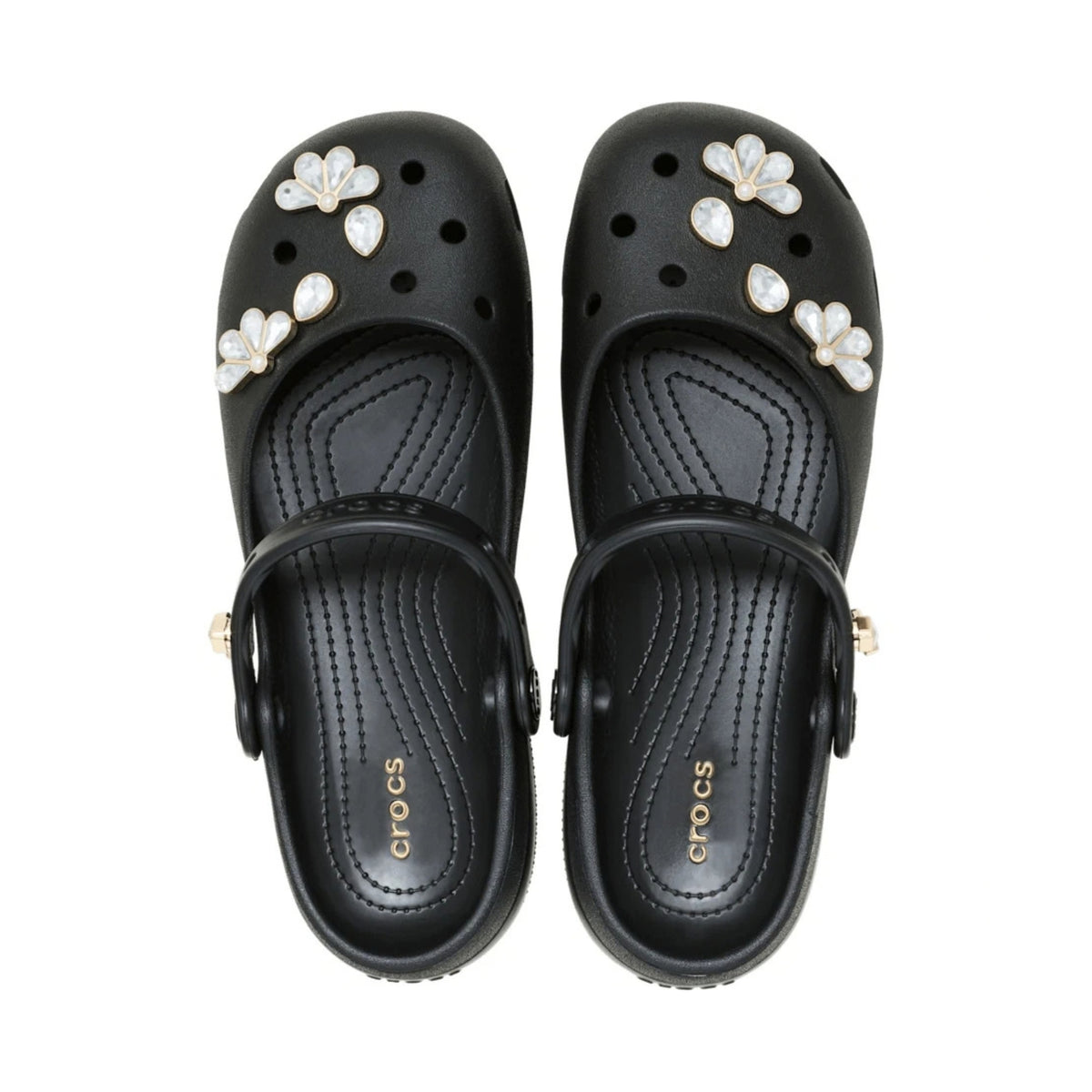 GIÀY CROCS CLASSIC DEMURE GEM BALLET - BLACK