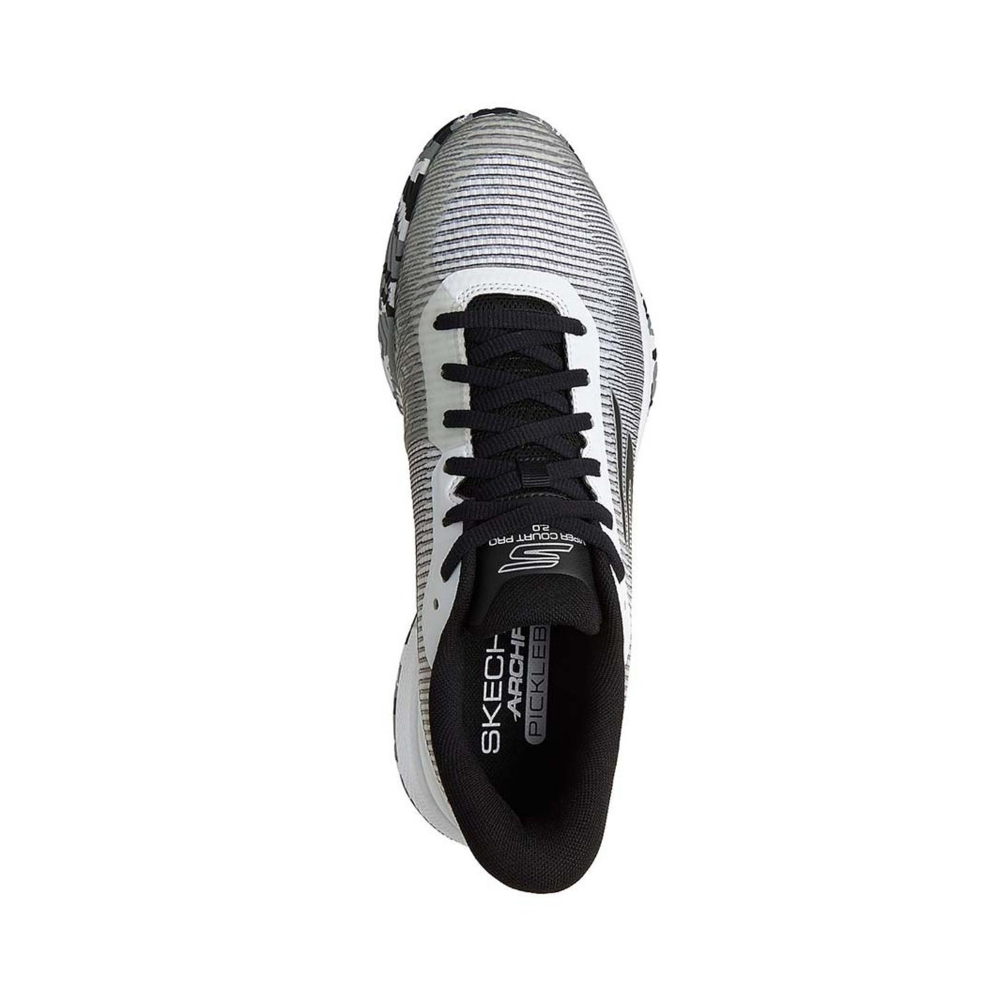 SKECHERS VIPER COURT PRO 2.0 GO PICKLEBALL SHOES - WHITE/BLACK