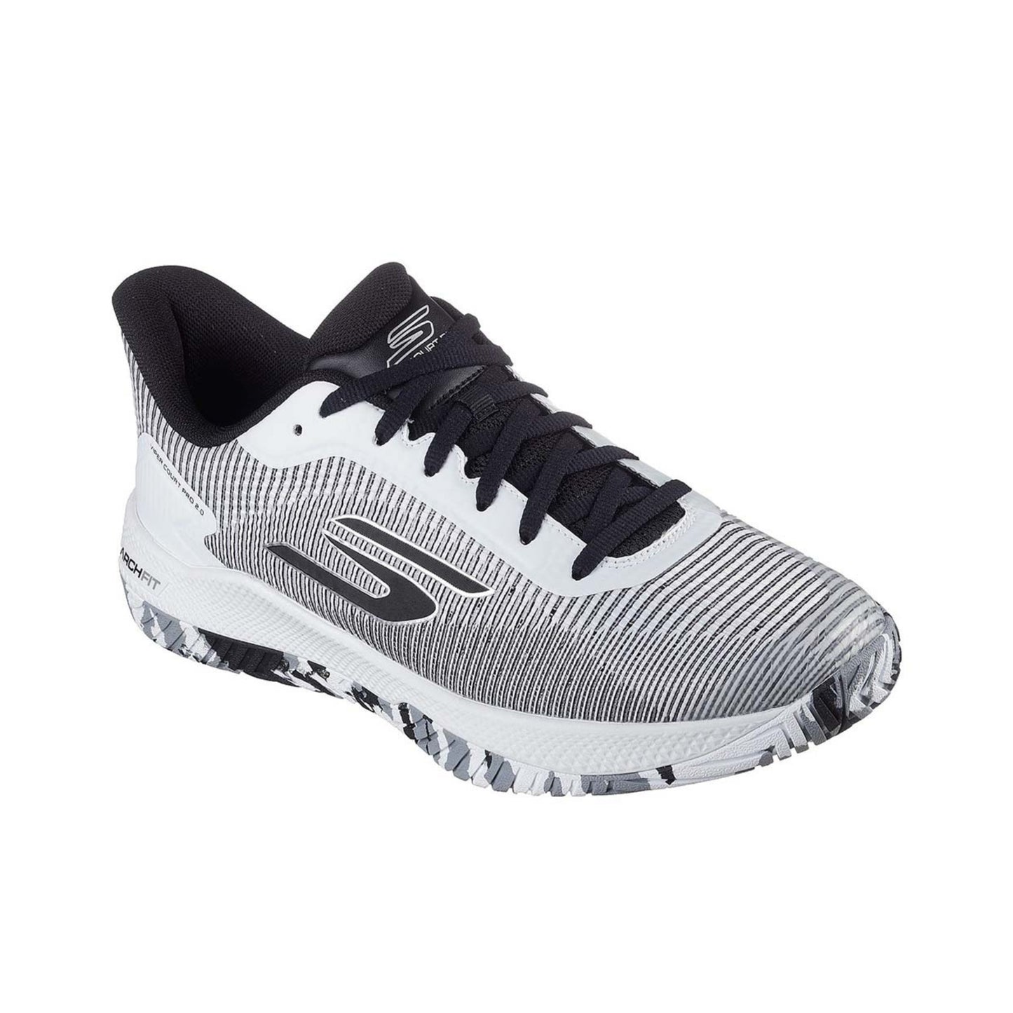 SKECHERS VIPER COURT PRO 2.0 GO PICKLEBALL SHOES - WHITE/BLACK