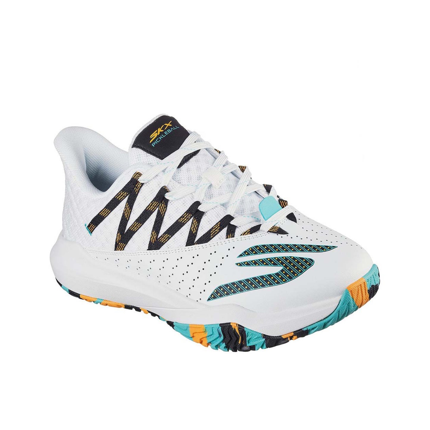 GIÀY GO PICKLEBALL SKECHERS VIPER COURT RALLY - WHITE/TURQUOISE