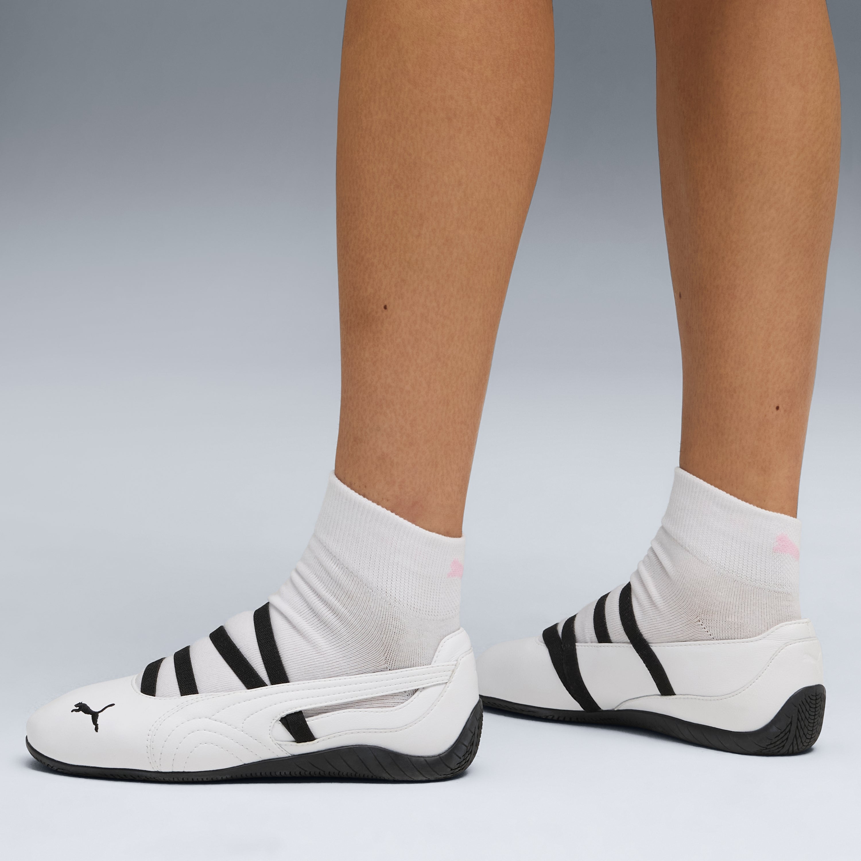 靴 #PUMA SPEEDCAT BALLET LLIC WNS #24cm SPEEDCAT BALLET SHOES LTH WNS - WHITE-PWHITE-PUMA BLACK – ABC-MART