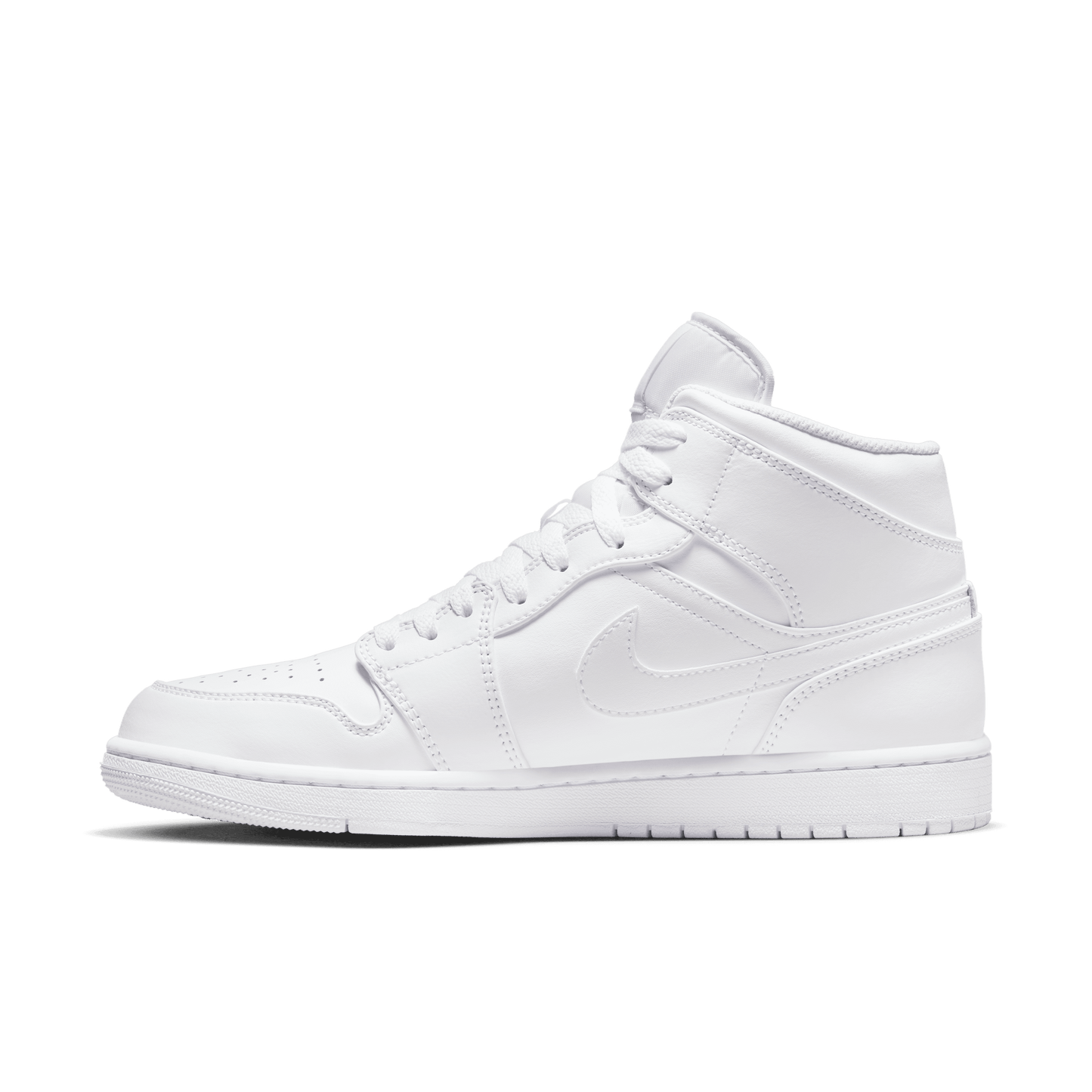 GIÀY AIR JORDAN 1 MID - WHITE/WHITE-WHITE