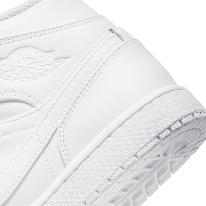 GIÀY AIR JORDAN 1 MID - WHITE/WHITE-WHITE