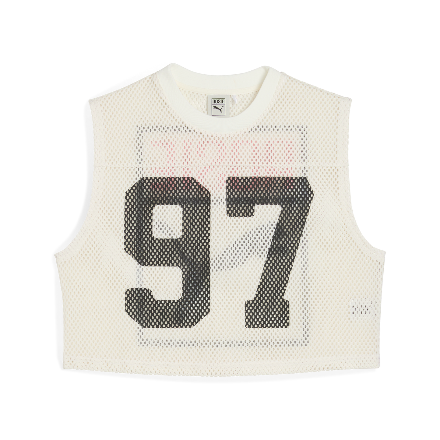 ÁO PUMA X ROSÉ RELAXED MESH TOP - WARM WHITE