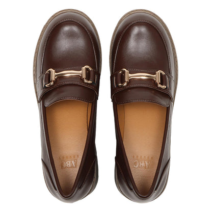 ABC SELECT TANK LOAFER 6.5 - DK.BROWN SHOES