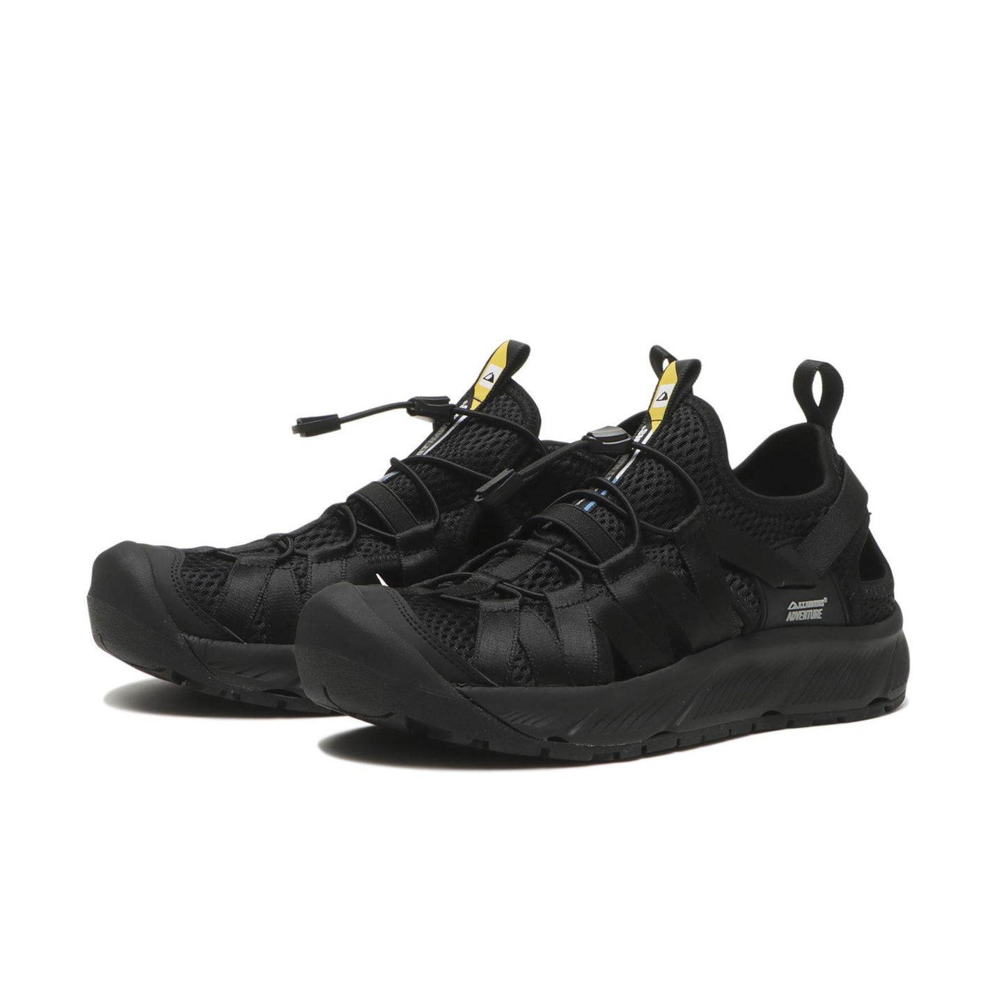 DRAINAGE LACE SHOES - BLACK