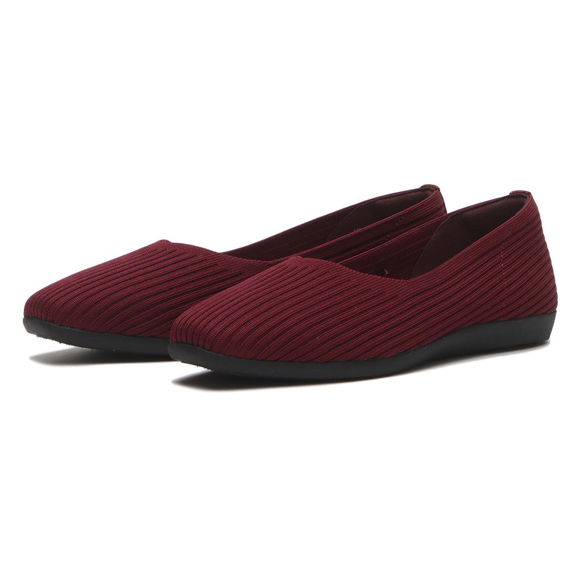 ABC SELECT SP SQUARE KNIT SHOES - BURGUNDY