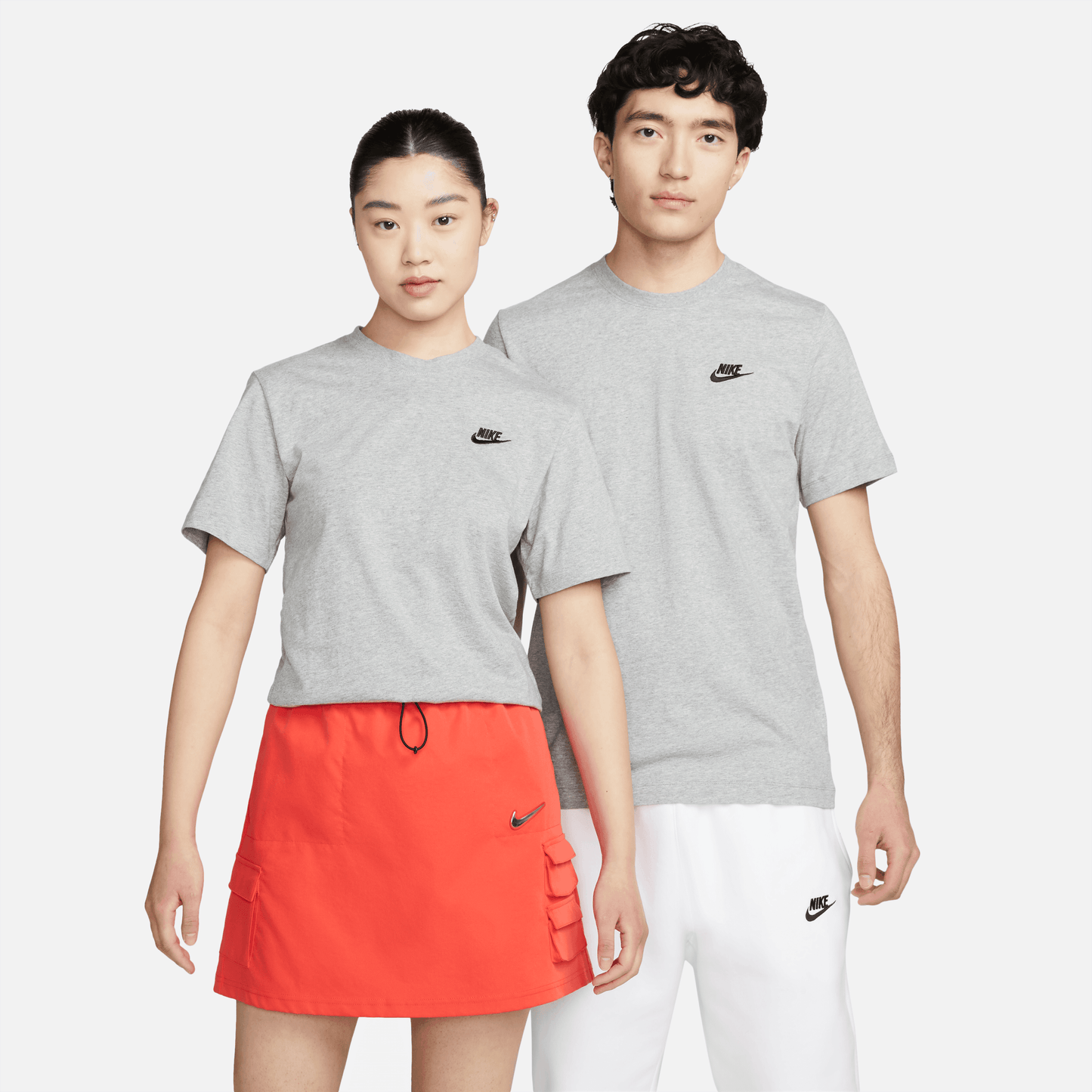 ÁO NAM AS M NSW CLUB TEE - DK GREY HEATHER/BLACK