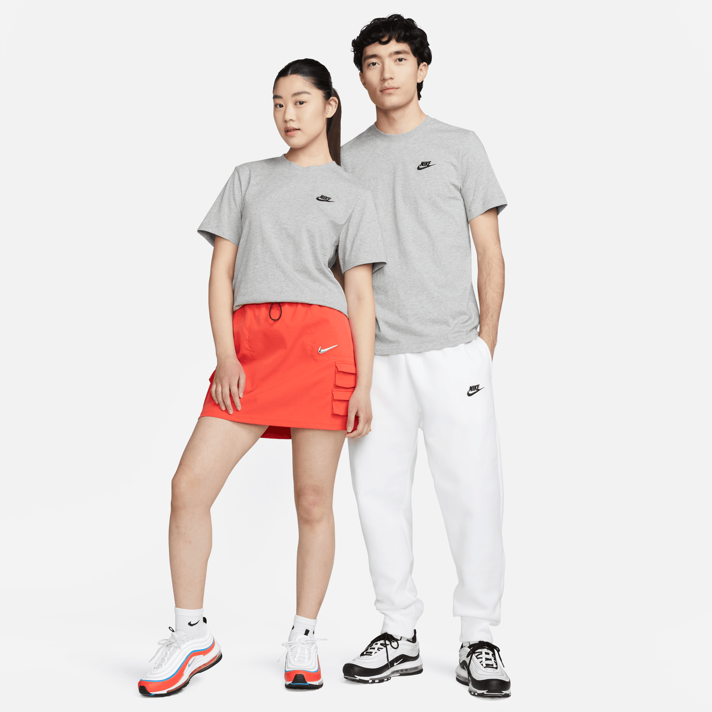 ÁO NAM AS M NSW CLUB TEE - DK GREY HEATHER/BLACK