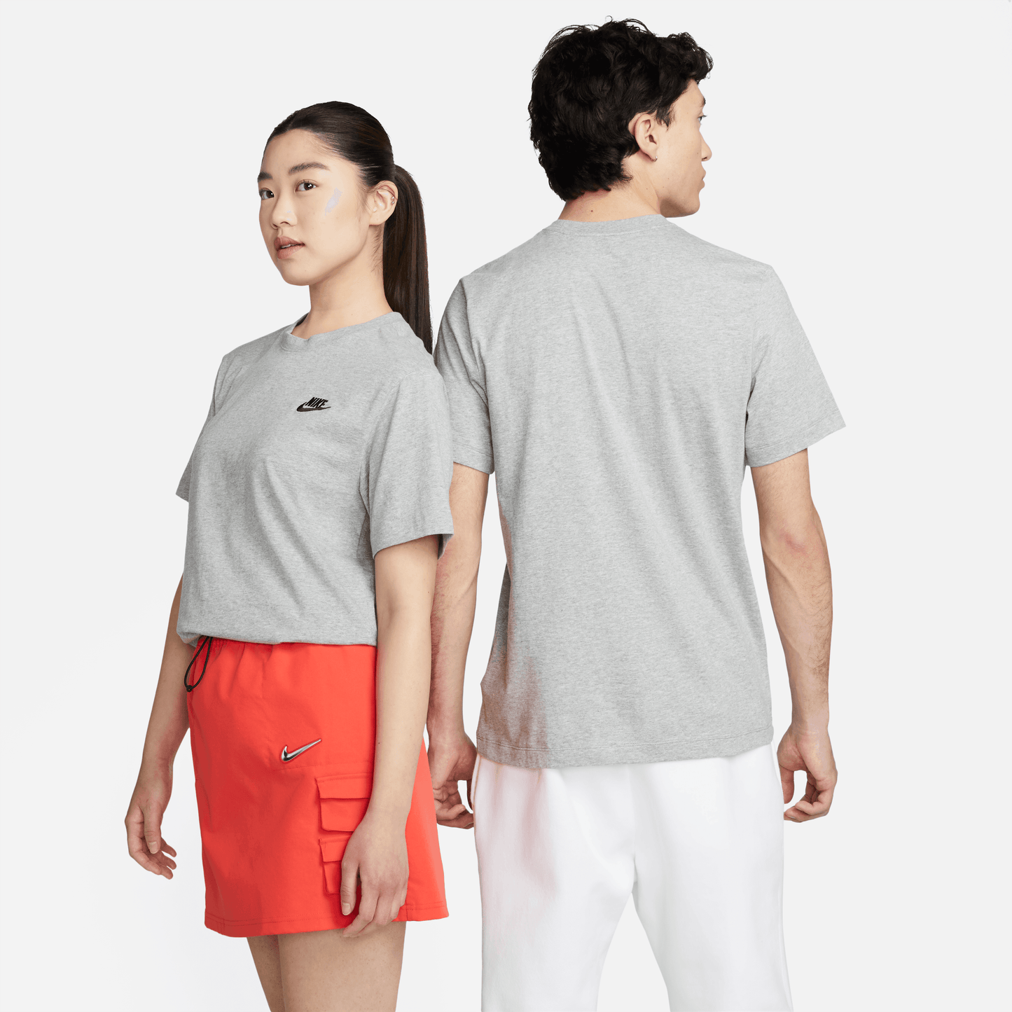 ÁO NAM AS M NSW CLUB TEE - DK GREY HEATHER/BLACK