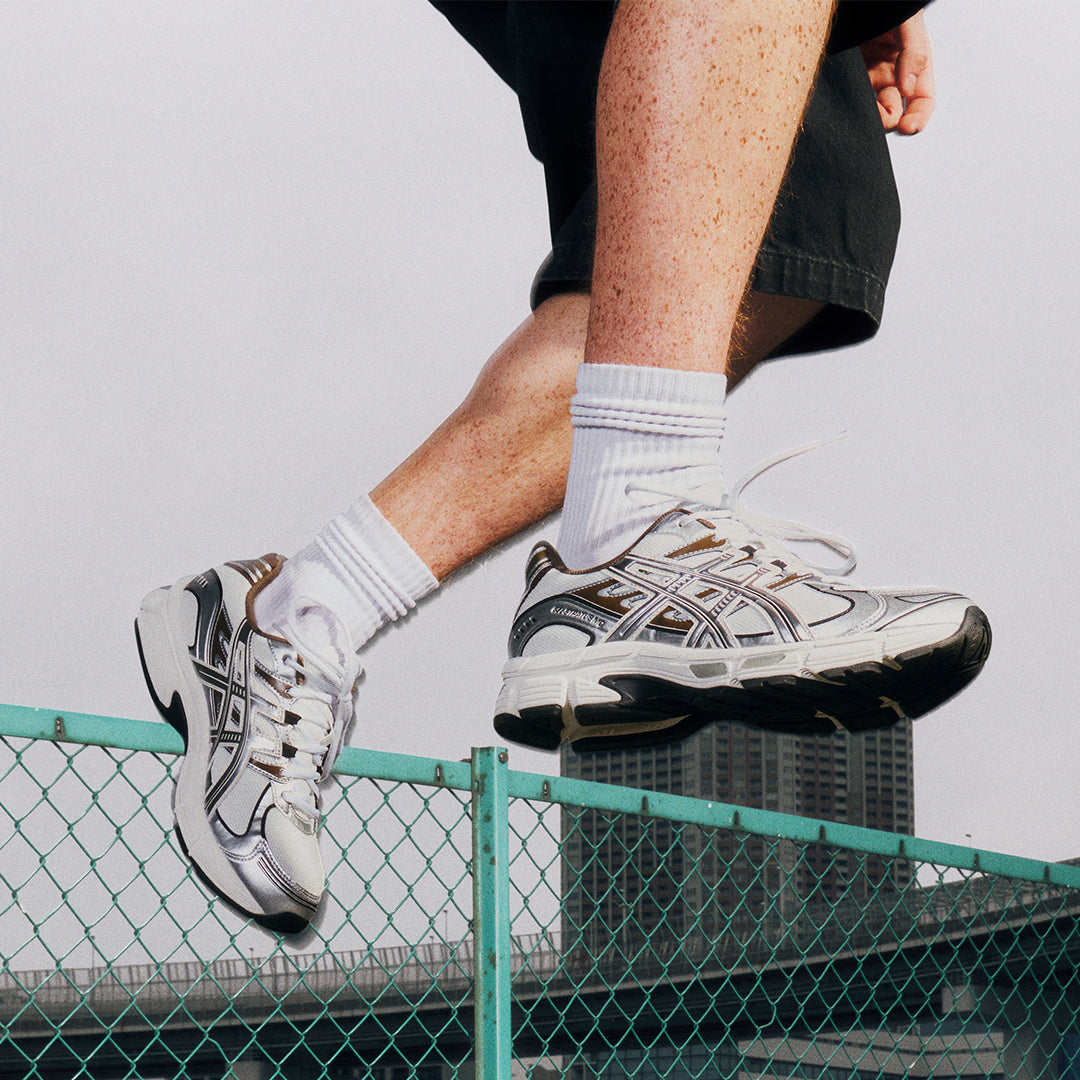 ASICS GEL-STRATUS MC SHOES - WHITE/CLAY CANYON