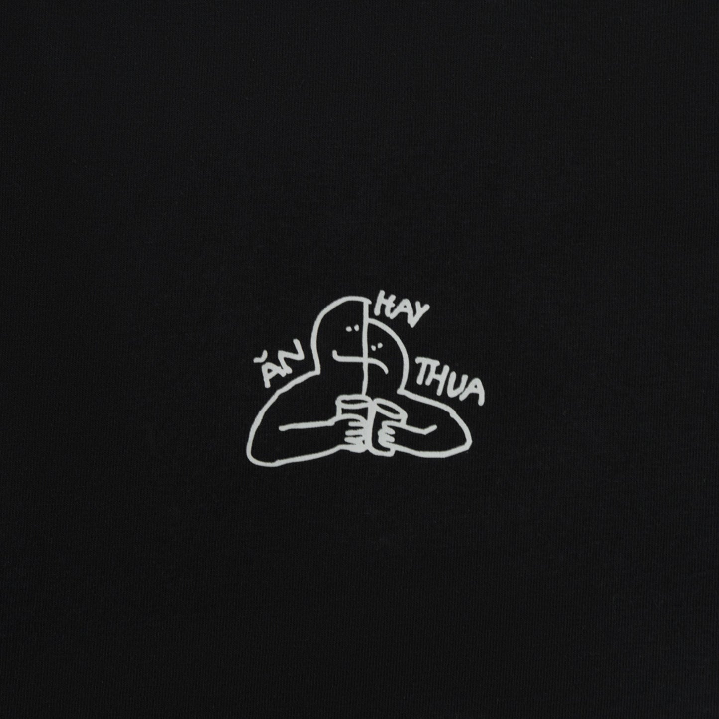 ÁO THUN WHAT IT ISNT X ABC-MART "ĂN&THUA" - BLACK