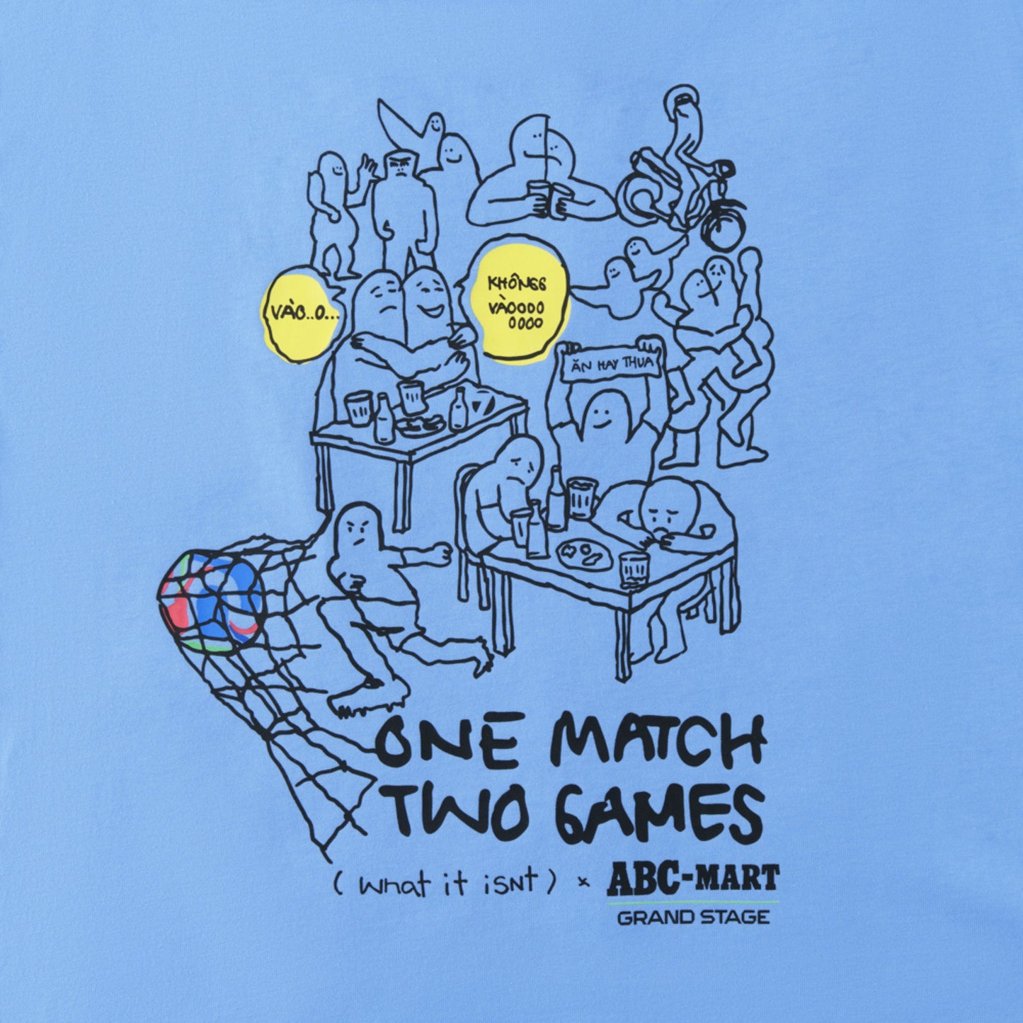 ÁO THUN WHAT IT ISNT X ABC-MART "ĂN&THUA" - SKY BLUE