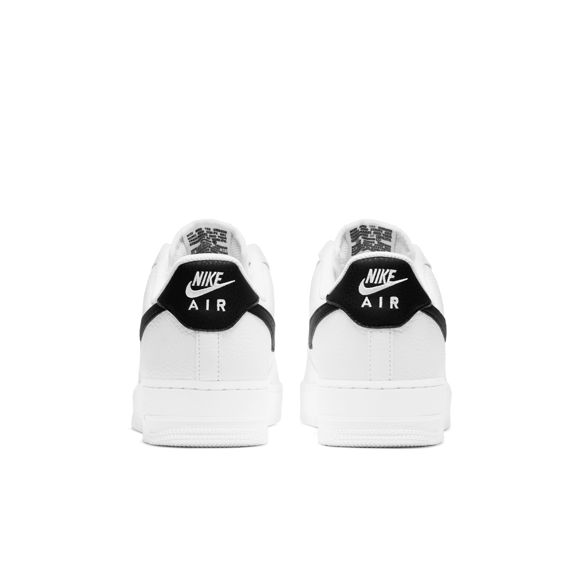 Nike Af1 White Black Swoosh AIR FORCE '07 SHOES WHITE/BLACK – ABC