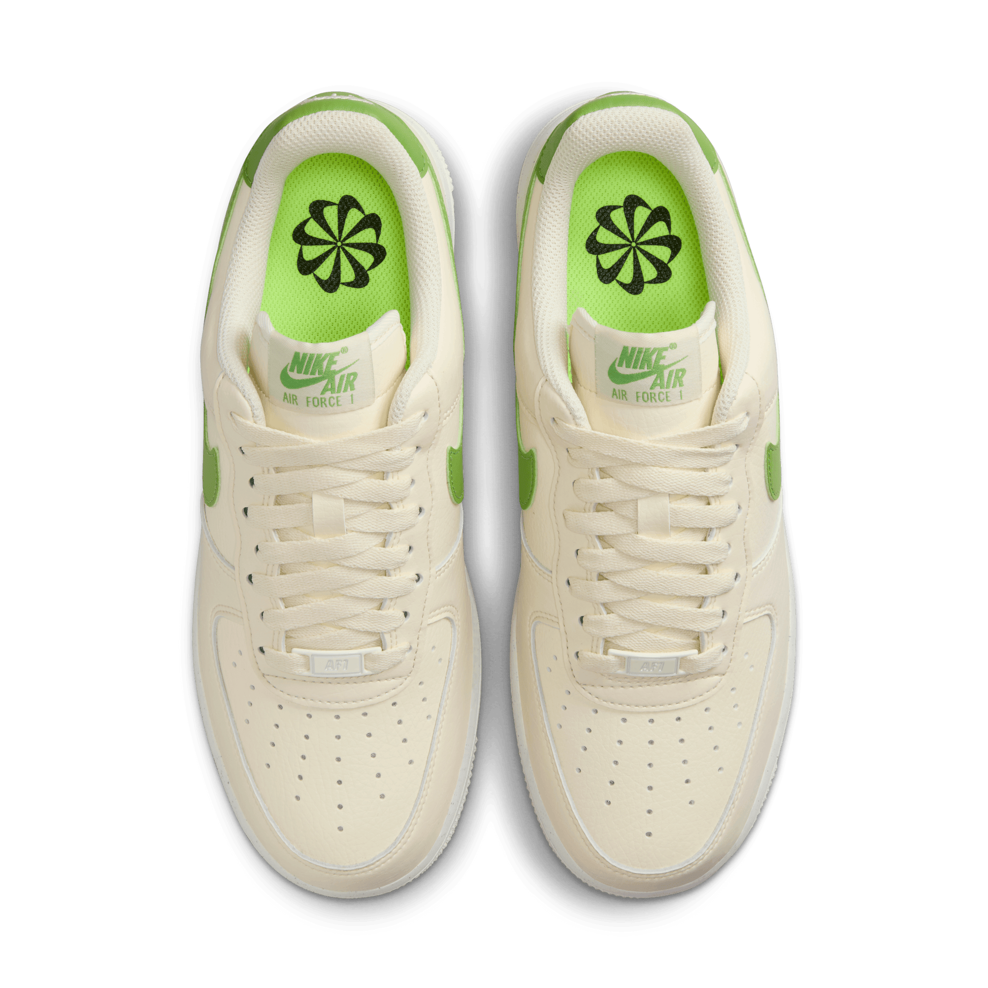WMNS AIR FORCE SHOES '07 NN COCONUT MILK/CHLOROPHYLL-SAIL-VOLT