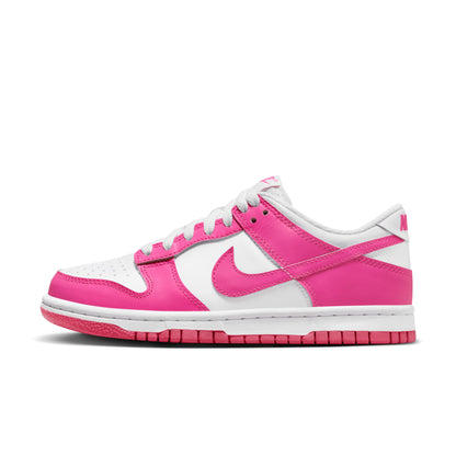 GIÀY NIKE DUNK LOW (GS) - WHITE/LASER FUCHSIA