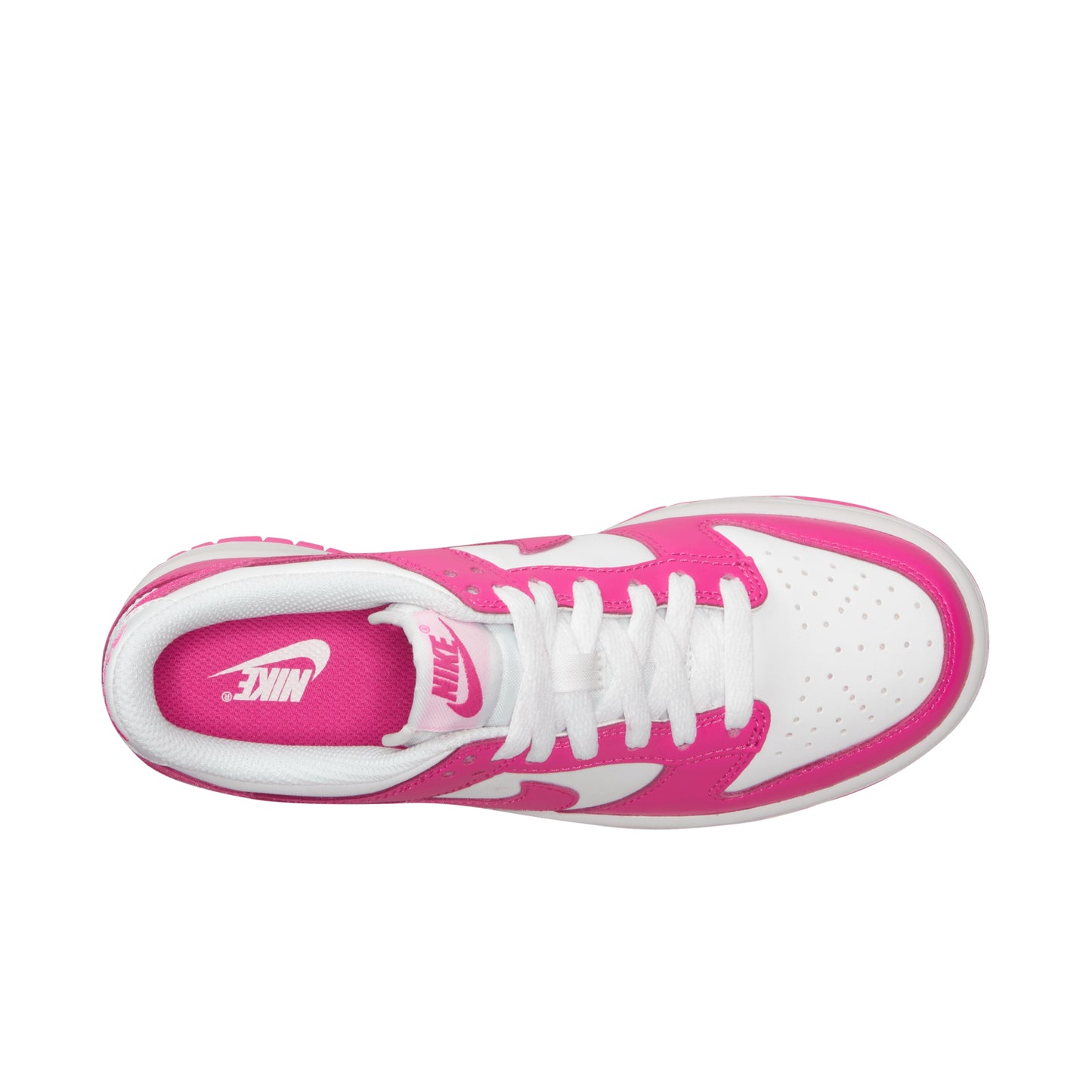 GIÀY NIKE DUNK LOW (GS) - WHITE/LASER FUCHSIA