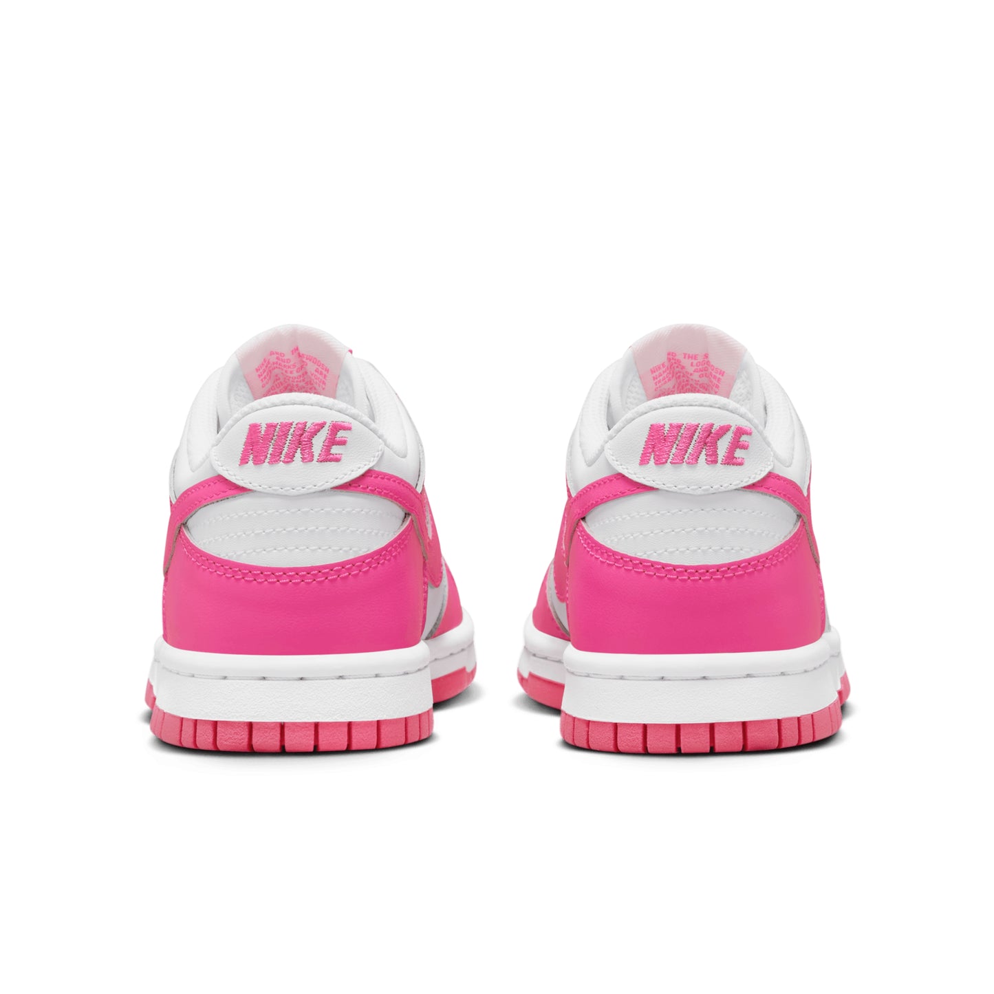 GIÀY NIKE DUNK LOW (GS) - WHITE/LASER FUCHSIA