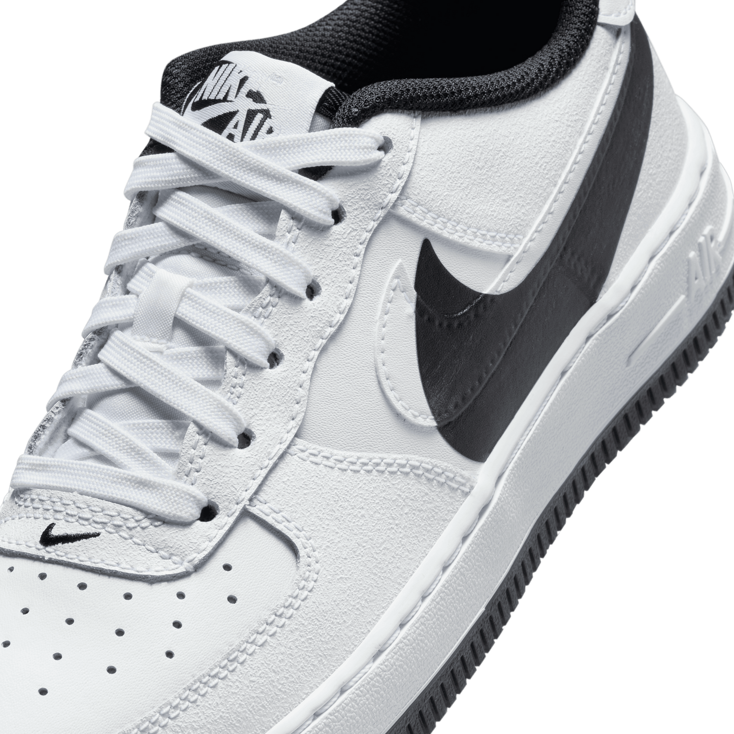 GIÀY AIR FORCE 1 LV8 4 (GS) - WHITE/WHITE-BLACK