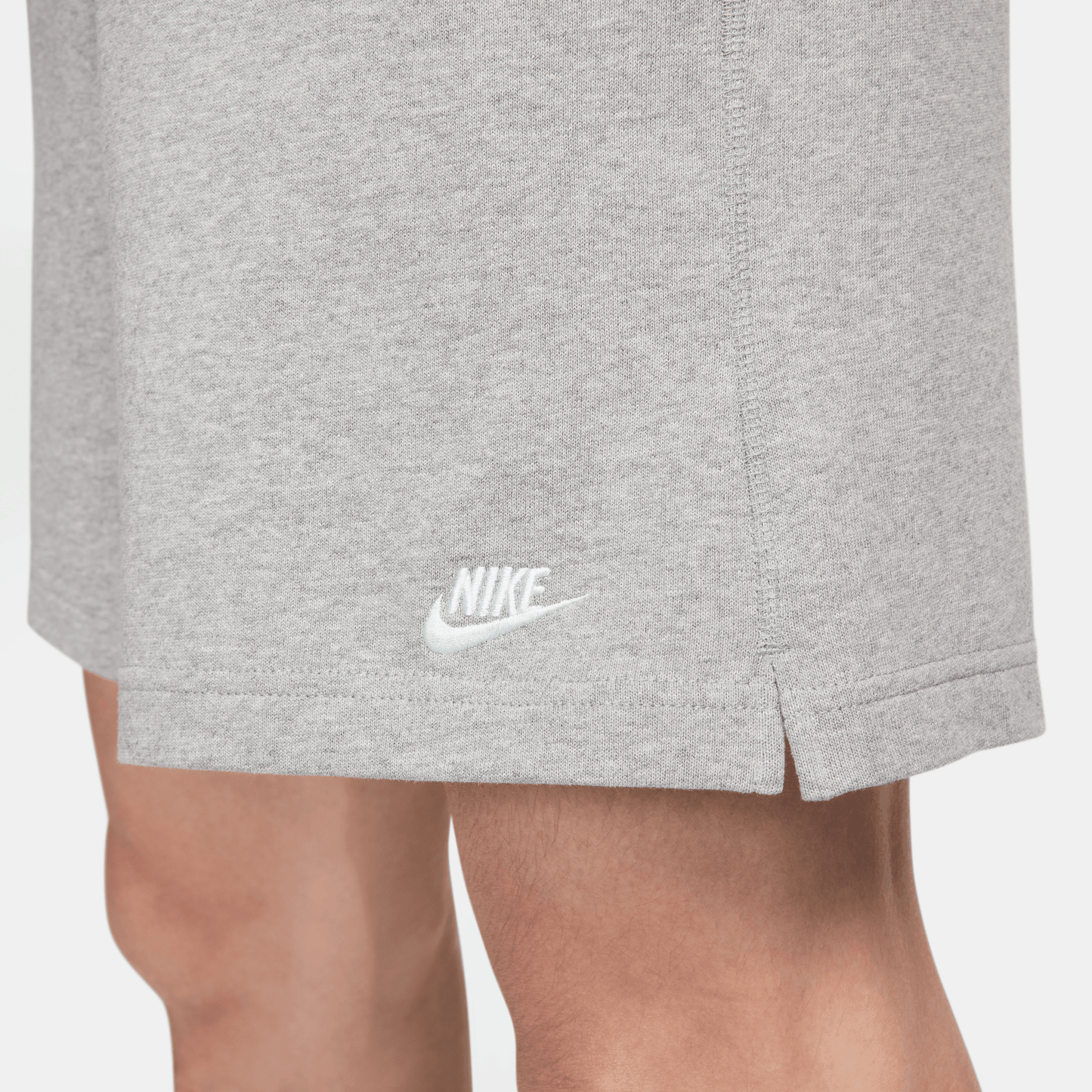 QUẦN NAM AS M NK CLUB KNIT SHORT - DK GREY HEATHER-WHITE