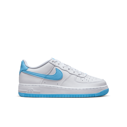 GIÀY AIR FORCE 1 (GS) - WHITE/AQUARIUS BLUE-WHITE