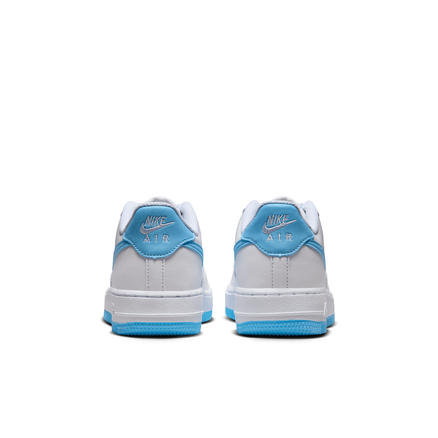 GIÀY AIR FORCE 1 (GS) - WHITE/AQUARIUS BLUE-WHITE