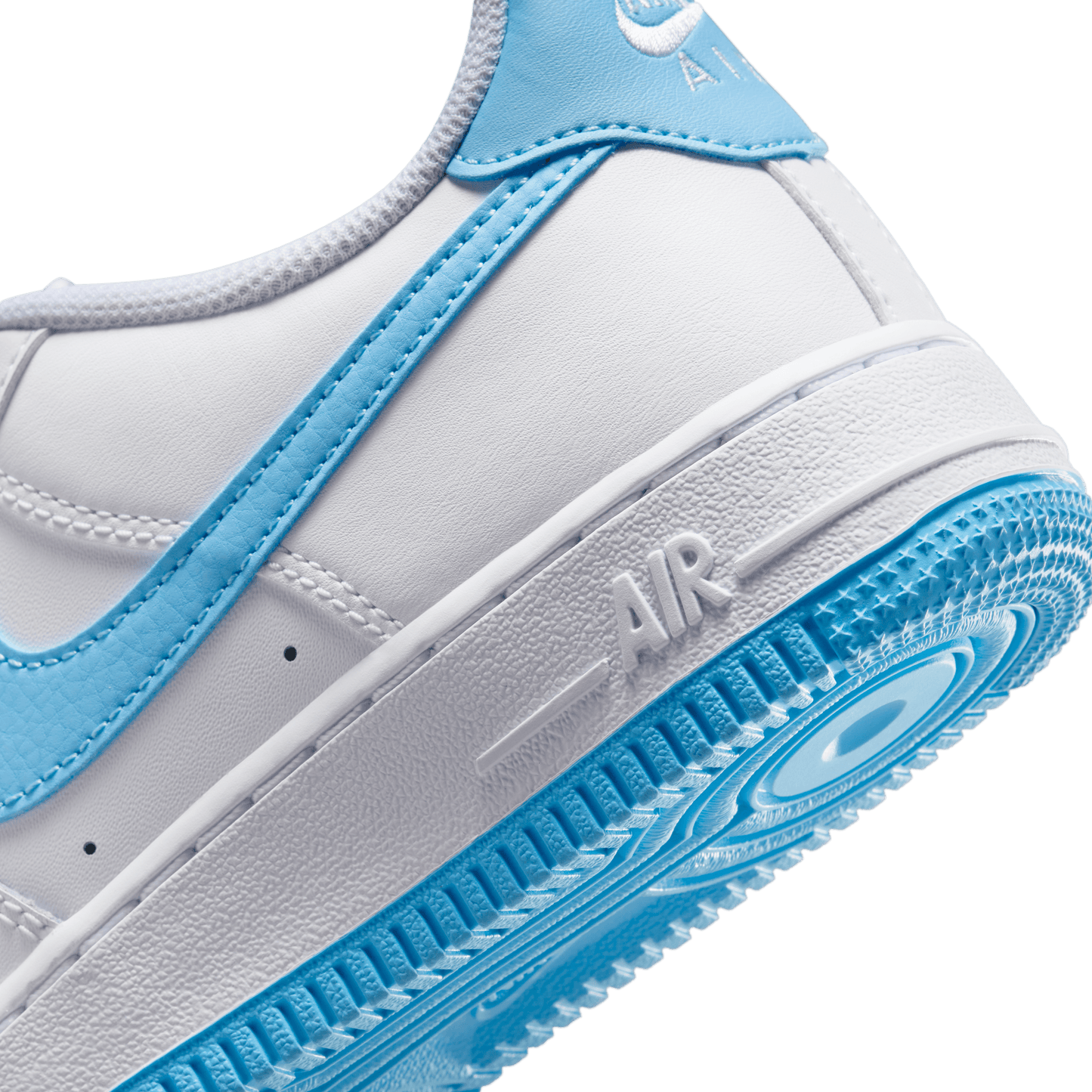 GIÀY AIR FORCE 1 (GS) - WHITE/AQUARIUS BLUE-WHITE