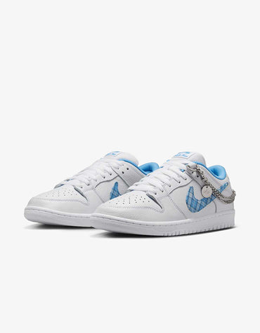 GIÀY NIKE SB DUNK LOW PRO - WHITE/UNVBLU