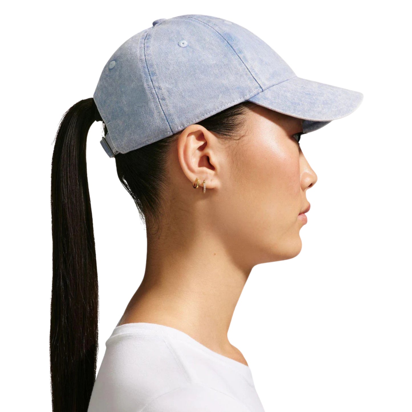 NÓN NIKE U NK CLUB CAP U CB DENIM - WORK BLUE/WHITE