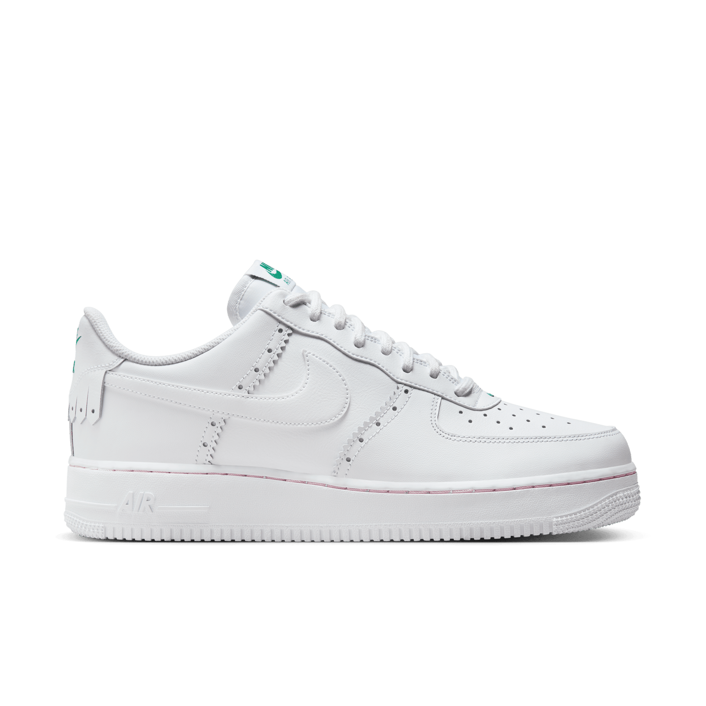 GIÀY AIR FORCE 1 '07 LV8 ND2 - WHITE/WHITE-MED SOFT PINK-MALACHITE