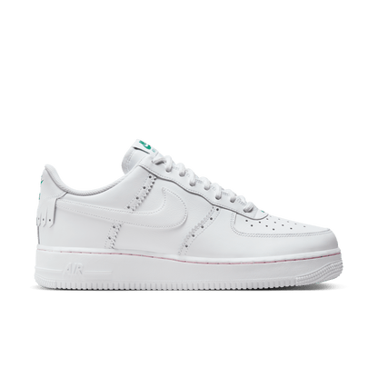 GIÀY AIR FORCE 1 '07 LV8 ND2 - WHITE/WHITE-MED SOFT PINK-MALACHITE