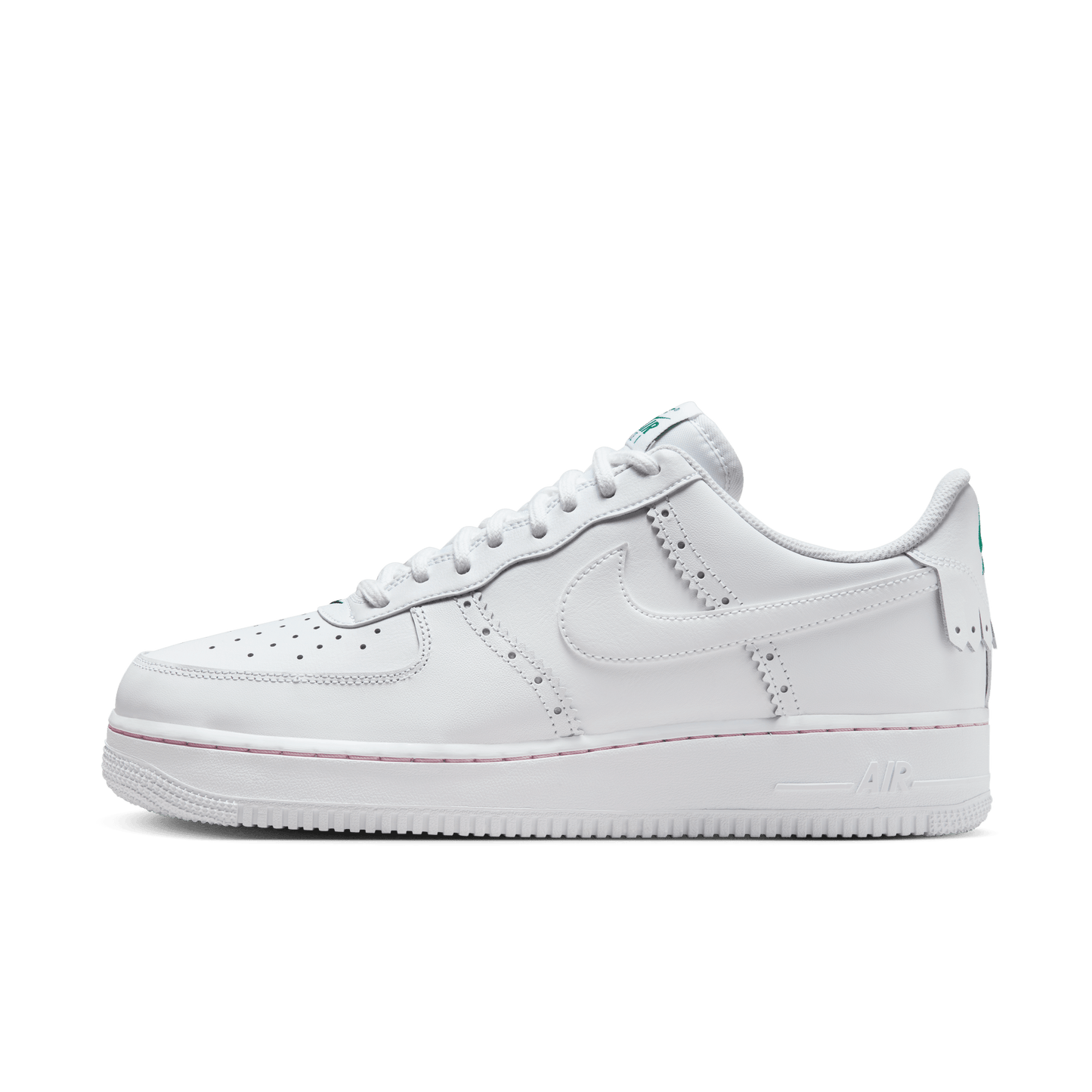 GIÀY AIR FORCE 1 '07 LV8 ND2 - WHITE/WHITE-MED SOFT PINK-MALACHITE